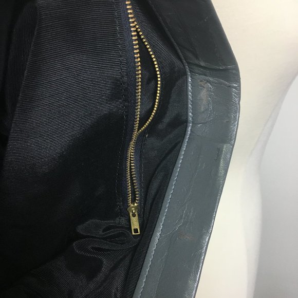 Vintage Grey Handbag Purse - Picture 8 of 9